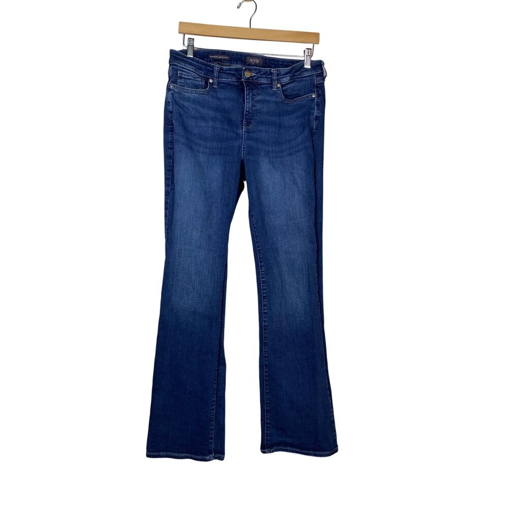 NYDJ Barbara Bootcut Jeans Womens Size 10 Dark Wash
